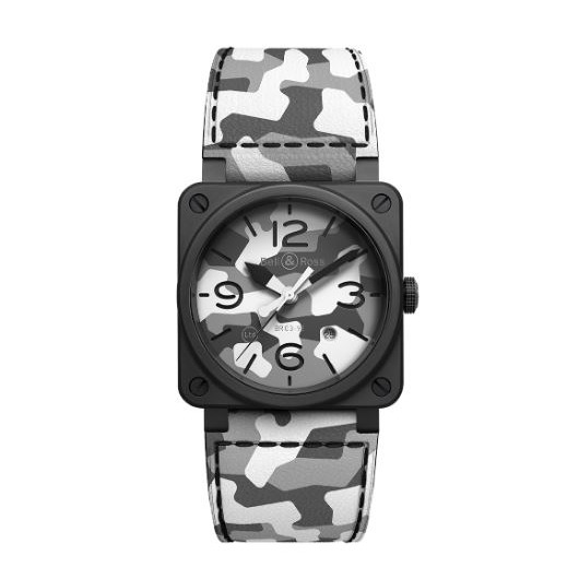 Horloge Bell & Ross BR 03-92 White Camo Limited Edition BR0392-CG-CE/SCA