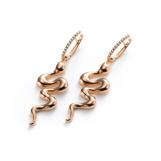 Juweel Mattioli oorbellen rosé goud 18K briljant MOR10303 'OTL-2042'  Juweel Mattioli oorbellen rosé goud 18K briljant MOR10303 'OTL-2042'