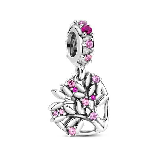 Juweel PANDORA - 799153C01 - Pink Heart Family Tree Dangle