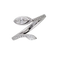 Juweel CLEM VERCAMMEN COLLECTION SERPENTE RING Witgoud 18 karaat briljanten A10027/W-W Juweel CLEM VERCAMMEN COLLECTION SERPENTE RING Witgoud 18 karaat briljanten A10027/W-W