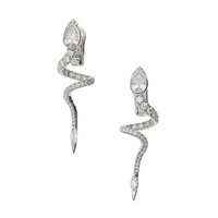 Juweel CLEM VERCAMMEN COLLECTION SERPENTE OORSTEKERS witgoud 18 karaat briljant B10189/W-W Juweel CLEM VERCAMMEN COLLECTION SERPENTE OORSTEKERS witgoud 18 karaat briljant B10189/W-W