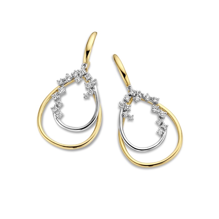 Juweel DULCI NEA OORSTEKERS 18K BICOLOR - 0.38CT DIAMANT E46654-1