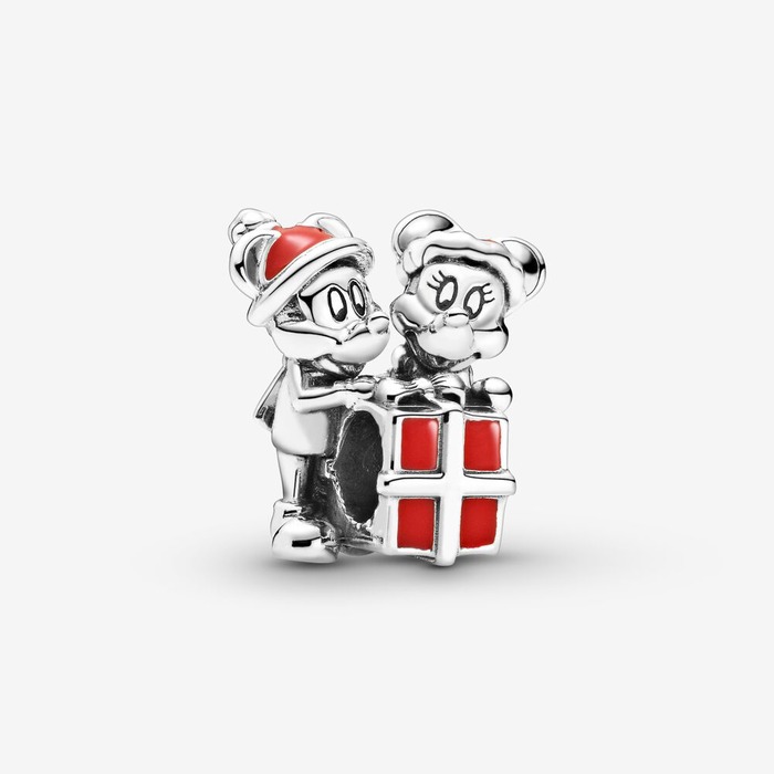 Juweel PANDORA DISNEY - 799194C01 - Mickey Mouse And Minnie Mouse Present