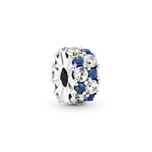Juweel PANDORA - 799171C01 - Clear & Blue Sparkling Clip