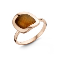 Juweel BIGLI RING MINI NICKI Rosegoud 18 karaat stone The Eye Of The Tiger 20R137RCRTIGE Juweel BIGLI RING MINI NICKI Rosegoud 18 karaat stone The Eye Of The Tiger 20R137RCRTIGE