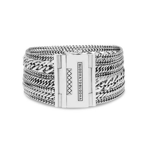 Juweel BUDDHA TO BUDDHA ARMBAND MULTI CHAIN NATHALIE 124 Maat E Juweel BUDDHA TO BUDDHA ARMBAND MULTI CHAIN NATHALIE 124 Maat E