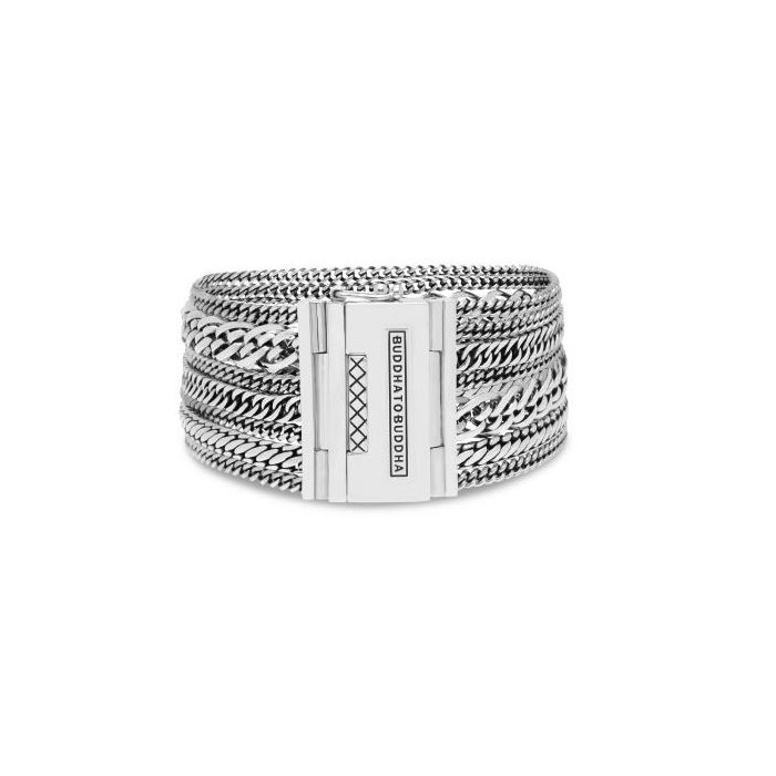 Juweel BUDDHA TO BUDDHA ARMBAND MULTI CHAIN NATHALIE 124 Maat E