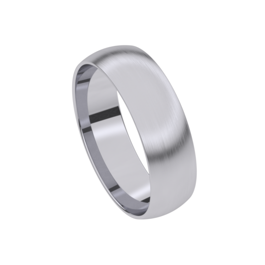 Juweel Trouwring Traditions Palladium mat 5T123-D/60 Juweel Trouwring Traditions Palladium mat 5T123-D/60