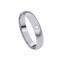 Juweel Trouwring Traditions Palladium Briljant mat 5T123AD/40 Juweel Trouwring Traditions Palladium Briljant mat 5T123AD/40