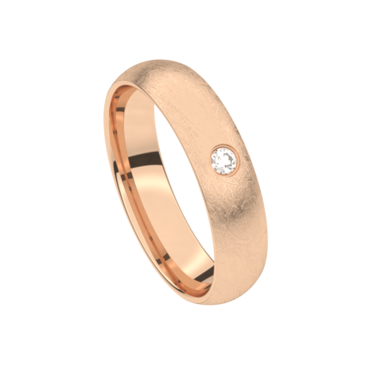 Juweel Trouwring Traditions rosegoud 18 karaat Briljant 5T166BR/50 Juweel Trouwring Traditions rosegoud 18 karaat Briljant 5T166BR/50