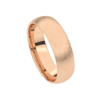 Juweel Trouwring Traditions rosegoud 18 karaat ijsmat 5T166-R/60 Juweel Trouwring Traditions rosegoud 18 karaat ijsmat 5T166-R/60