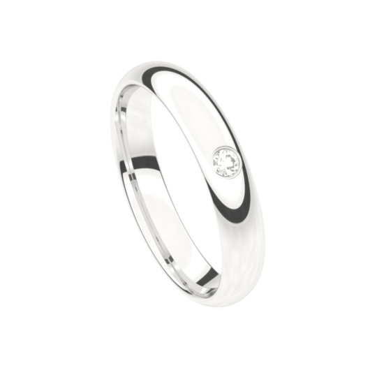 Juweel Trouwring Traditions witgoud 18 karaat Briljant 5T160BW/40 Juweel Trouwring Traditions witgoud 18 karaat Briljant 5T160BW/40