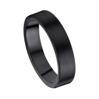 Juweel Trouwring Amici Black Stainless steel Langsmat 5613-X/55 Juweel Trouwring Amici Black Stainless steel Langsmat 5613-X/55