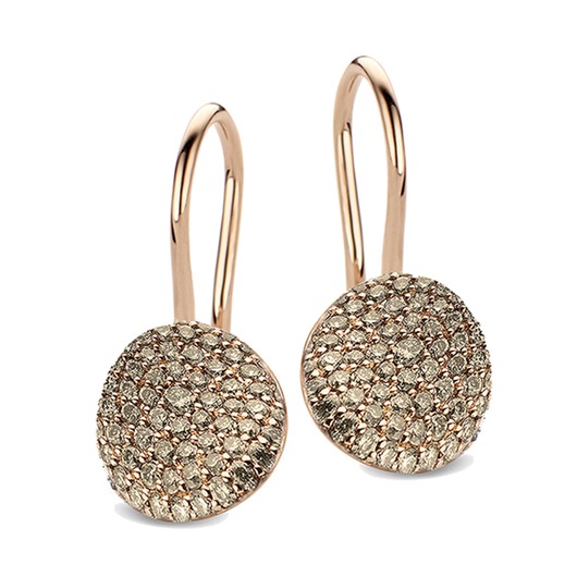 Juweel BIGLI OORBELLEN MINI WAVES 23O78RBRDIA/CL Juweel BIGLI OORBELLEN MINI WAVES 23O78RBRDIA/CL