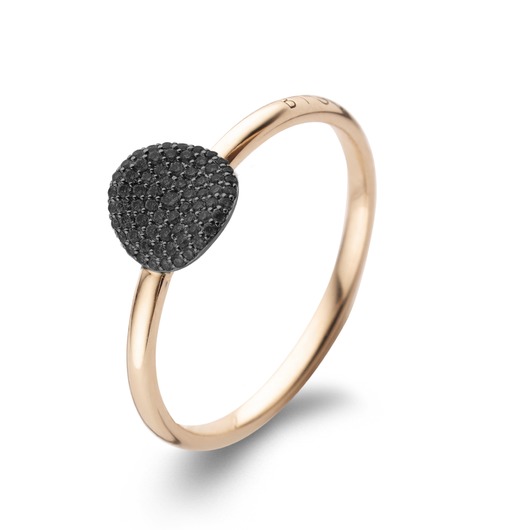 Juweel BIGLI RING MINI WAVES 23R183RBLDBR Zwarte Briljanten 0.20ct Juweel BIGLI RING MINI WAVES 23R183RBLDBR Zwarte Briljanten 0.20ct