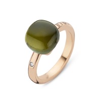 Juweel BIGLI RING MINI SWEETY 20R88RGAGTOMP Briljant 0.02ct - Groene Amethist - Groene Tourmalijn Juweel BIGLI RING MINI SWEETY 20R88RGAGTOMP Briljant 0.02ct - Groene Amethist - Groene Tourmalijn