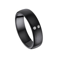 Juweel Trouwring Amici Black Stainless steel Langsmat Briljant 5536XMA/50 Juweel Trouwring Amici Black Stainless steel Langsmat Briljant 5536XMA/50