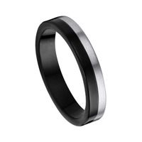 Juweel Trouwring Amici Black Stainless steel Langsmat 5627-XS/40 Juweel Trouwring Amici Black Stainless steel Langsmat 5627-XS/40