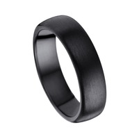 Juweel Trouwring Amici Black Stainless steel Langsmat 5504XMA/60 Juweel Trouwring Amici Black Stainless steel Langsmat 5504XMA/60