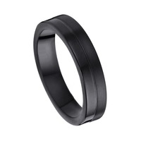 Juweel Trouwring Amici Black Stainless steel Hoogglans Langsmat 5567-X/50 Juweel Trouwring Amici Black Stainless steel Hoogglans Langsmat 5567-X/50