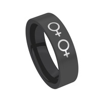 Juweel Trouwring Amici Black Stainless steel Langsmat 5601XM1/60 Juweel Trouwring Amici Black Stainless steel Langsmat 5601XM1/60