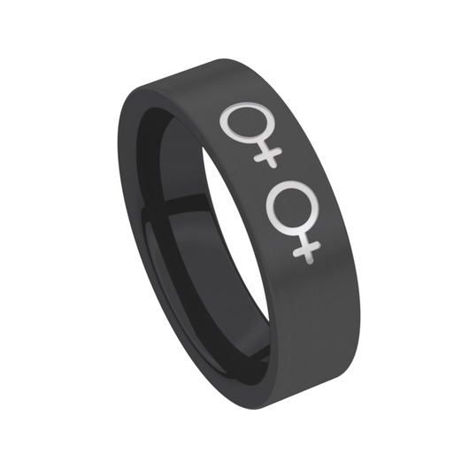 Juweel Trouwring Amici Black Stainless steel Langsmat 5601XM1/60 Juweel Trouwring Amici Black Stainless steel Langsmat 5601XM1/60