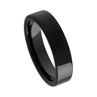 Juweel Trouwring Amici Black Stainless steel Hoogglans 5614-X/55 Juweel Trouwring Amici Black Stainless steel Hoogglans 5614-X/55