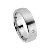 Juweel Trouwring Amici Stainless steel Langsmat Briljant 5508-MA/60 Juweel Trouwring Amici Stainless steel Langsmat Briljant 5508-MA/60