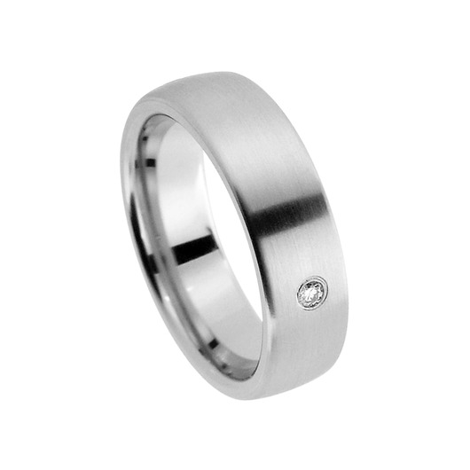 Juweel Trouwring Amici Stainless steel Langsmat Briljant 5508-MA/60 Juweel Trouwring Amici Stainless steel Langsmat Briljant 5508-MA/60