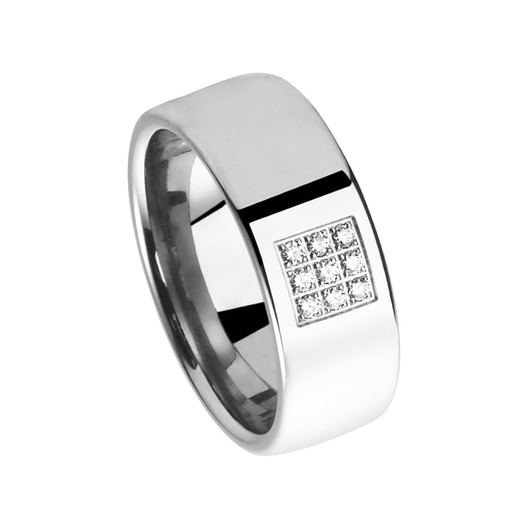 Juweel Trouwring Amici Stainless steel Hoogglans Briljant 5532-PO/80 Juweel Trouwring Amici Stainless steel Hoogglans Briljant 5532-PO/80