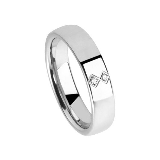 Juweel Trouwring Amici Stainless steel Hoogglans Briljant 5536-PO/50 Juweel Trouwring Amici Stainless steel Hoogglans Briljant 5536-PO/50