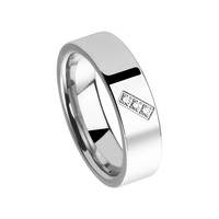 Juweel Trouwring Amici Stainless steel Hoogglans Briljant 5550-PO/60 Juweel Trouwring Amici Stainless steel Hoogglans Briljant 5550-PO/60