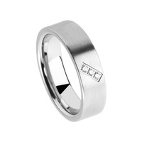 Juweel Trouwring Amici Stainless steel Langsmat Briljant 5550-MA/60 Juweel Trouwring Amici Stainless steel Langsmat Briljant 5550-MA/60