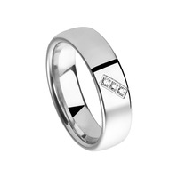 Juweel Trouwring Amici Stainless steel Hoogglans Briljant 5551-PO/60 Juweel Trouwring Amici Stainless steel Hoogglans Briljant 5551-PO/60