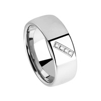 Juweel Trouwring Amici Stainless steel Hoogglans Briljant 5551-PO/80 Juweel Trouwring Amici Stainless steel Hoogglans Briljant 5551-PO/80