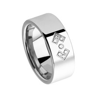 Juweel Trouwring Amici Stainless steel Hoogglans Briljant 5558-PO/80 Juweel Trouwring Amici Stainless steel Hoogglans Briljant 5558-PO/80