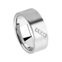 Juweel Trouwring Amici Stainless steel Langsmat Briljant 5550-MA/80 Juweel Trouwring Amici Stainless steel Langsmat Briljant 5550-MA/80