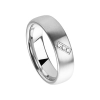 Juweel Trouwring Amici Stainless steel Langsmat Briljant 5551-MA/60 Juweel Trouwring Amici Stainless steel Langsmat Briljant 5551-MA/60