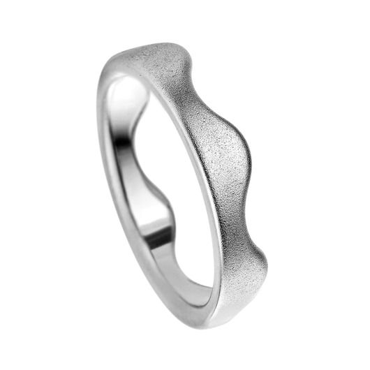 Juweel Trouwring Amici Stainless steel Parelmat 6AC0S20/40 Juweel Trouwring Amici Stainless steel Parelmat 6AC0S20/40