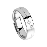 Juweel Trouwring Amici Stainless steel Hoogglans Briljant 5539-PO/60 Juweel Trouwring Amici Stainless steel Hoogglans Briljant 5539-PO/60