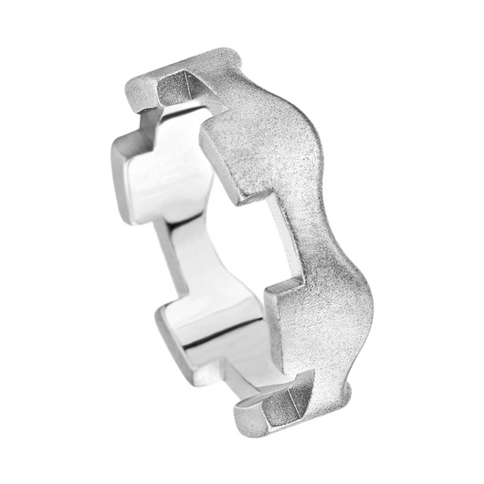 Juweel Trouwring Amici Stainless steel Parelmat 6BC0S20/60 Juweel Trouwring Amici Stainless steel Parelmat 6BC0S20/60