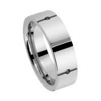 Juweel Trouwring Amici Stainless steel Hoogglans 5510-PO/60 Juweel Trouwring Amici Stainless steel Hoogglans 5510-PO/60