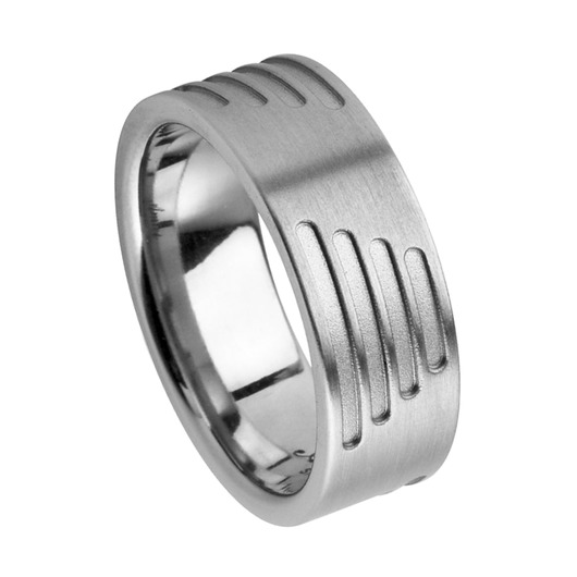 Juweel Trouwring Amici Stainless steel Langsmat Parelmat 5528-MA/80 Juweel Trouwring Amici Stainless steel Langsmat Parelmat 5528-MA/80