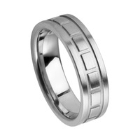 Juweel Trouwring Amici Stainless steel Langsmat Parelmat 5530-MA/65 Juweel Trouwring Amici Stainless steel Langsmat Parelmat 5530-MA/65