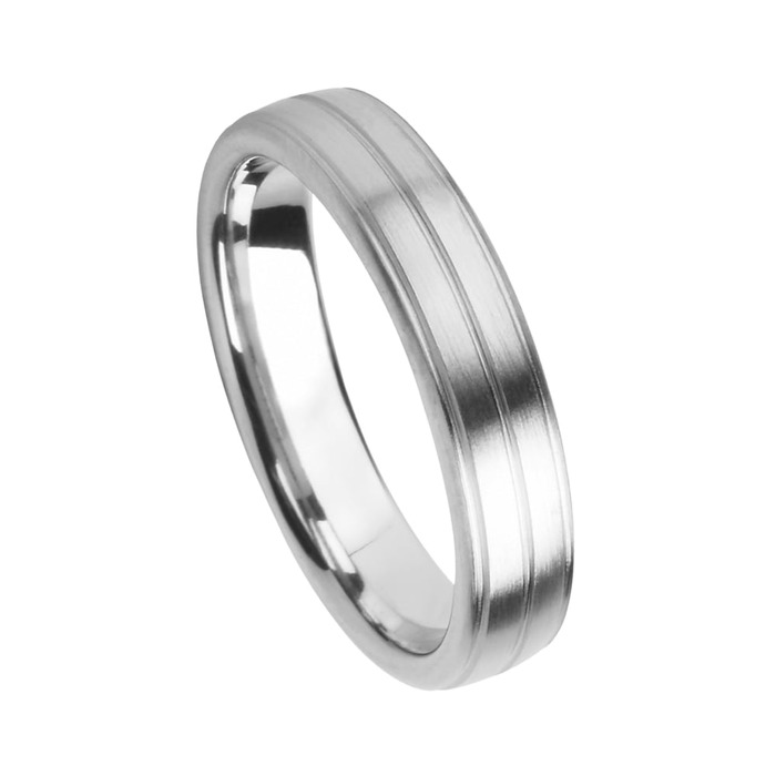 Juweel Trouwring Amici Stainless steel Langsmat 5570-MA/50