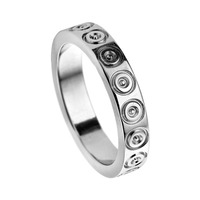 Juweel Trouwring Amici Stainless steel Hoogglans 5571-PO/40 Juweel Trouwring Amici Stainless steel Hoogglans 5571-PO/40