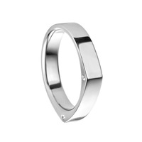 Juweel Trouwring Amici Stainless steel Hoogglans Briljant 5581-CP/41 Juweel Trouwring Amici Stainless steel Hoogglans Briljant 5581-CP/41