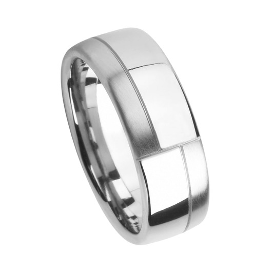 Juweel Trouwring Amici Stainless steel Hoogglans Langsmat 5564/80 Juweel Trouwring Amici Stainless steel Hoogglans Langsmat 5564/80