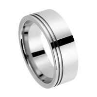 Juweel Trouwring Amici Stainless steel Hoogglans 5500-PO/80 Juweel Trouwring Amici Stainless steel Hoogglans 5500-PO/80