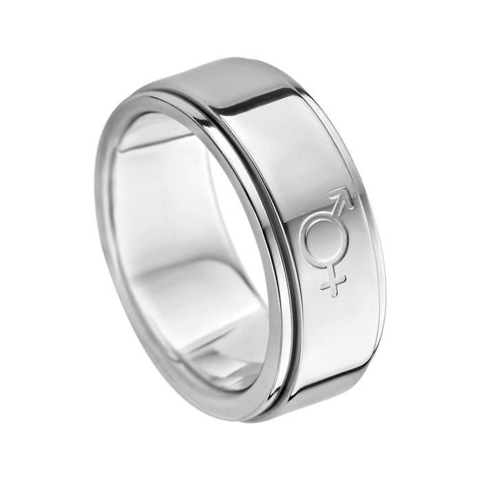 Juweel Trouwring Amici Stainless steel Hoogglans 5586-P1/80